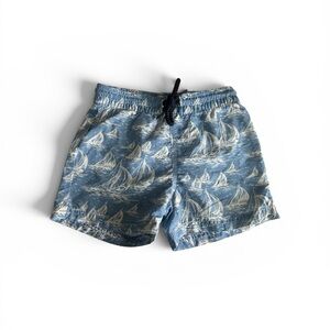 The Beaufort Bonnet Company Blue Sailboat Swim Trunks